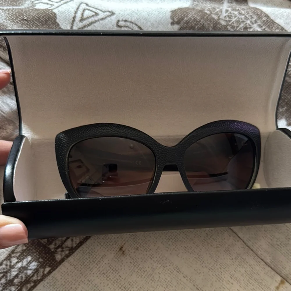 Balenciaga Blk Pebbled Acetate Cat Eye Sunglasses BA 58 - Picture 4 of 5